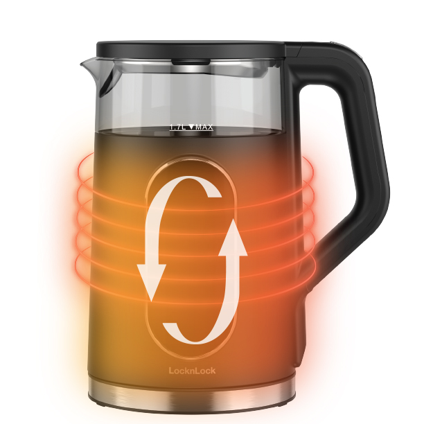 Ấm đun siêu tốc LocknLock Digital electric kettle 1.7L- Màu đen EJK286BLK 5 chế độ nhiệt, giữ ấm 2 giờ, , large image number 2